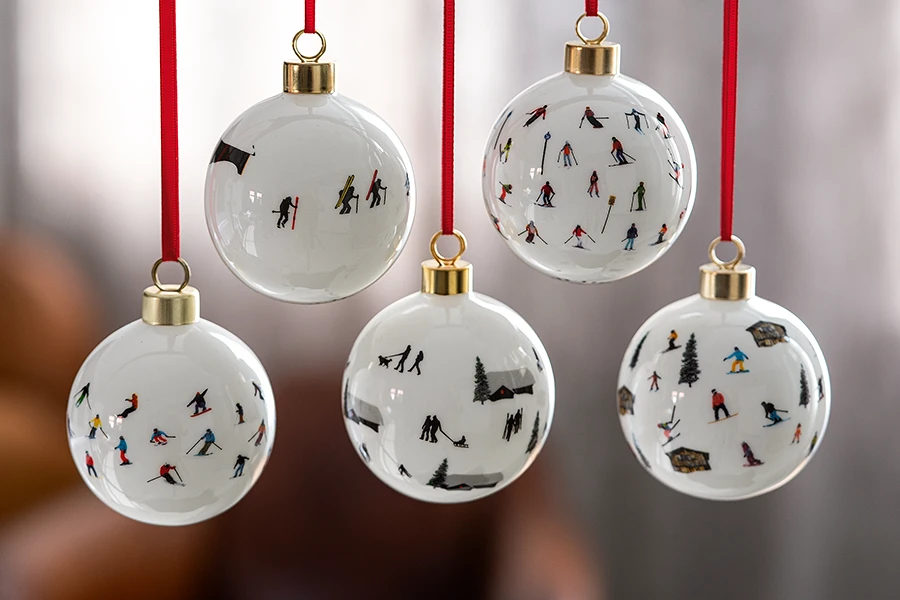 Baumschmuck Bone China Christbaumanhaenger